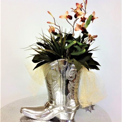 50774 - LARGE BOOT WINE HOLDER OR FLOWER VASE
